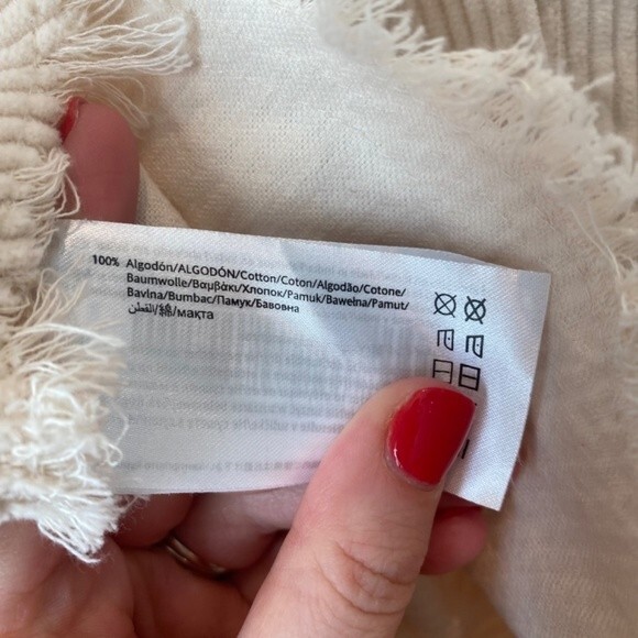 Girls Mayoral Corduroy Cream Overshirt Shacket 100% Cotton - Size 8 - EUC - Picture 5 of 6